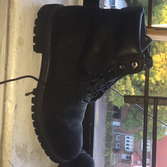 All black timberlands main image 2